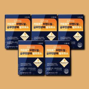 카무트 효소 휴나인 프리미엄 카뮤트 브랜드밀 글루텐 발효효소 3g 30포 5박스