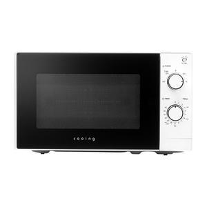 쿠잉 초절전 20L 전자레인지 MM-M20 화이트 전자렌지 700w 고출력 간편다이얼 3중안전차단 5단계출력