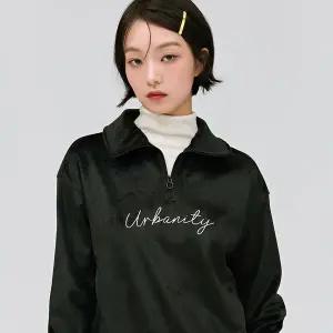 [하프클럽/체이스컬트]W 융기모 반집업 맨투맨