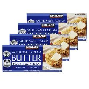 커클랜드 가염버터 453g X 4개 솔티드 스위트 크림 버터 코스트코 개별포장