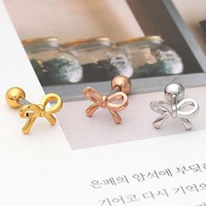 [라울스톤] 써지컬 패션 컬러 리본 피어싱