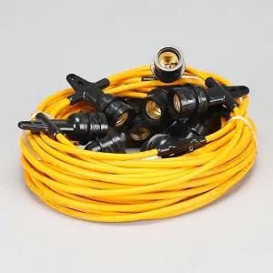 전등선 10분기 25M E26 공사 작업 현장 조명 가설등 오징어등