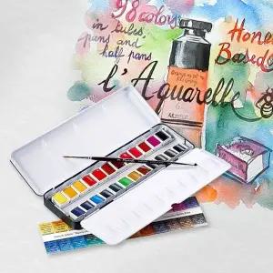 시넬리에 수채 고체케익 24색+붓