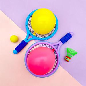 아이스크림몰 풍선 치기 라켓 세트 유아 체육 교구 신체 활동 균형 감각 시간 어린이 스포츠 활동 실내 도구 어린이집 운동 주고받기 놀이