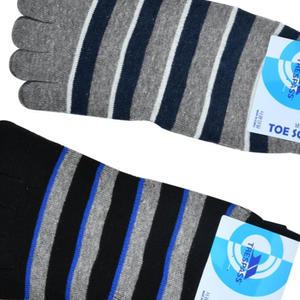 남자 줄무늬 발가락양말 단목양말 5켤레 덧신 당뇨 컬러 발냄새방지