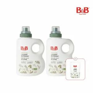 [증정] 유아 비건 세탁 섬유세제 용기형 1500ml 2개 (+800ml 증정)