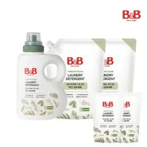 [증정] 유아 비건 세탁 섬유세제 용기 1500ml 1개+리필 1500ml 2개 (+세제800ml 2개증정)