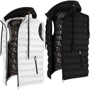 남자 골프 패딩조끼 가을 겨울 남성 골프웨어 베스트 기능성 후드 경량 패딩 조끼 빅사이즈 골프복 상의