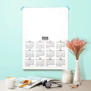 두두엠 2026 패브릭 컬러링 달력 무지 벽걸이 캘린더 꾸미기 만들기