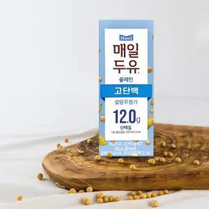 매일 고단백 플레인 저당두유 190ml 12팩