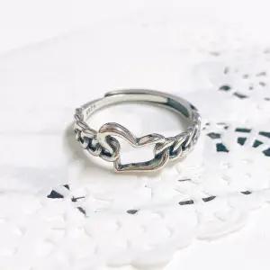 ONM 순은반지 체이닝하트 프리사이즈 925실버