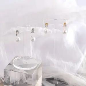 ONM 시후주얼리 8mm 투웨이 큐빅 스와 진주귀걸이 EC449E