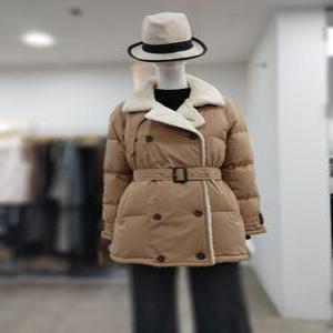 SI 세이브존04 벨티드 구스 하프 점퍼 SJH1196510BE