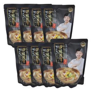 안문숙 뼈없는 갈비곰탕 700g X 8팩(총 16분) 5.6kg