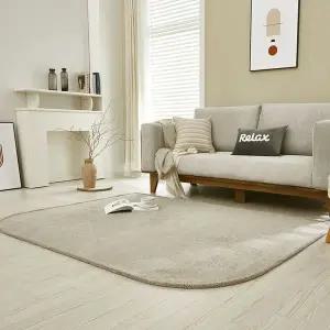 [NS홈쇼핑]해피 극세사 아치형 러그 카페트 사계절 단모 워셔블 침실 거실러그 200x300..[34779636]