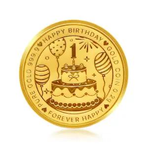 갤러리아 순금 골드바 행운 선물 골드 돌잔치 코인 0.2g