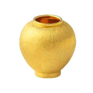 [한국금다이아몬드] 순금 달 항아리 행운 선물 미니 골드바 오브제 10g