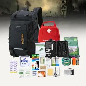 트래블라라 필수품 비상용 배낭 생존 가방 재난 비상 방수성냥 구급 응급 키트 피난 전쟁대비