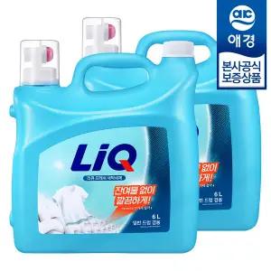 [애경][비밀] 리큐 프레쉬 액체세제 6L x2개