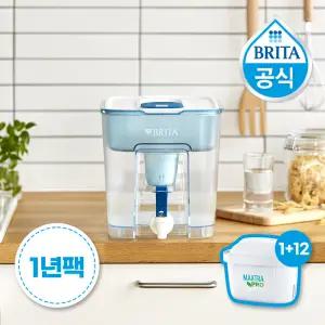 브리타 정수기 플로우 8.2L 1년팩 ( 기본필터 1입 + 추가필터 12개입)