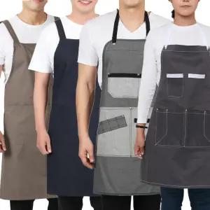 앞치마와가운 남자 빅사이즈 카페 바리스타 식당 공방 목공 캔버스 AGAE47