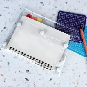 똑딱이 대형 PVC파우치 PVC 투명 파우치 (WFGTDYN)