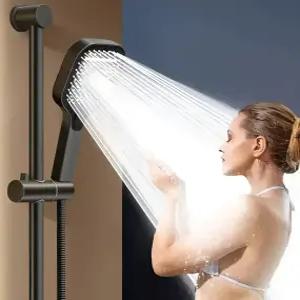 (H)스튜디오 대형 3단 수압상승 모터내장형 욕실 샤워기 헤드