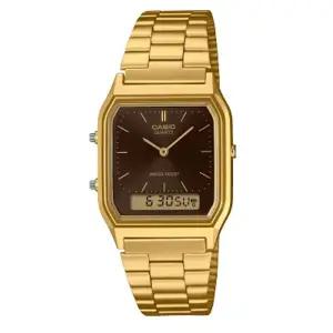 CASIO 카시오 AQ-230GA-5A 금장 빈티지 공용 손목시계