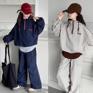 [삐삐네옷가게]여아 주니어 스트릿 액티브 후드 트레이닝 상하