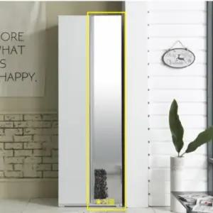 수납장 전면 거울형 광폭 수납장 행거 600 옷장 (WFH0W9O)