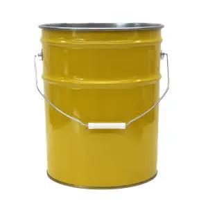 [원형 20리터 노랑 깡통] 공캔 페일 라운드 영원상사 철캔 구리스 (상판, 락킹 링 없음)