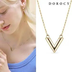 [도로시] 18k 볼드 브이 목걸이