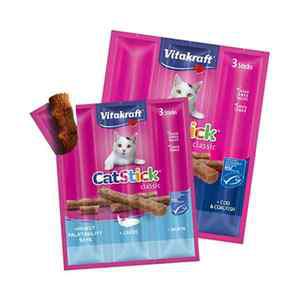 비타캣스틱 (연어/대구&코어피쉬) 6gX3P 그레인프리 무설탕 져키 고양이 간식
