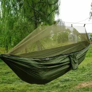 휴대용모기장 1인용 간이 캠핑 야외 여행 바캉스 경량 모기장 해먹 침대