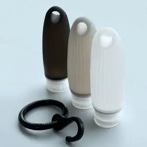 여행용 헬스장 수영장 세면도구 고리형 실리콘 공병세트