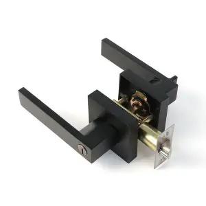 HWA 방문손잡이 블랙 열쇠포함 34mm-45mm WC04700