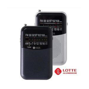 롯데알미늄 고감도 소형 라디오 Pingky-7 휴대용 미니 스피커 라디오 핑키-7 색상랜덤