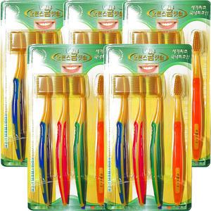 오픈스 금칫솔 이중모 금이온 부드러운 미세모 4P세트 5개