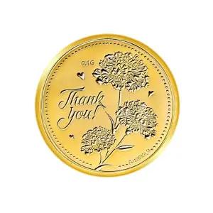 갤러리아 순금 골드바 행운 선물 카네이션 코인 0.1g
