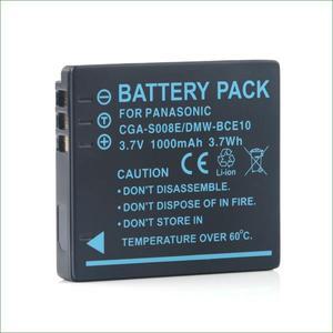 CGA-S008E 배터리 1000mAh 카메라 파나소닉 DMW-BCE10 VW-VBJ10