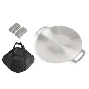 스텐 그리들 33cm 홈파티 삼겹살 차박 고기굽기 (WFHRZYX)