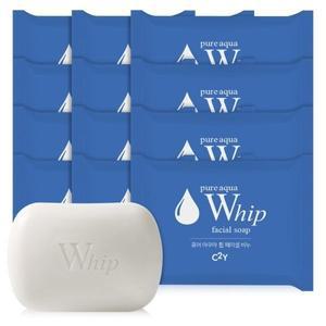 퓨어아쿠아 아쿠아휩 페이셜 세수 세안 클렌징 비누 100g 12개