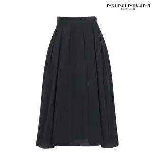 플리츠 주름 스커트 MXBAWS3460-BK