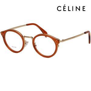 [셀린느] 안경테 CL50001U 042 금테 솔텍스 명품 라운드 투명 오렌지