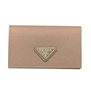 [명품] 25SS 삼각 로고 사피아노 카드 지갑 파우더 핑크 1MC122 QHH F0236