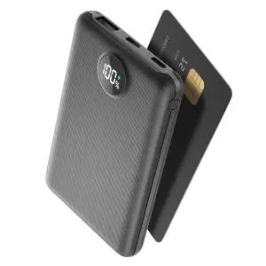 UOOFON 고속충전 미니 보조배터리 10000mAh PD 22.5W QC3.0 LED 잔량표시 포켓 휴대용+20W C타입 케이블