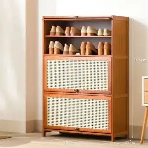 70cm 6단 대나무 신발장 라탄 (WFHJJPU)