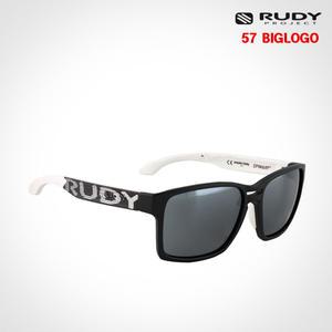 루디 스핀에어57 라우드 빅로고 매트블랙-화이트 블랙미러 SP570906-0000 스포츠 선글라스 스핀호크