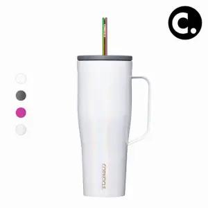 콜드컵 XL 텀블러 890ml 대용량 손잡이 빨대 스텐 진공 보온 보냉 트렌타