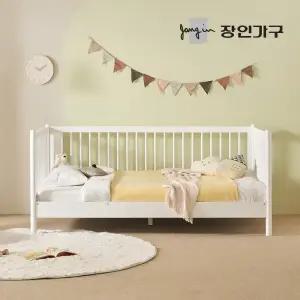 장인가구 뉴피터 SE0등급 키즈 데이베드 오픈형 원목 침대 SS+본넬 유로탑매트